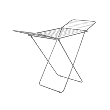 Jumbo drying rack with wings in grey