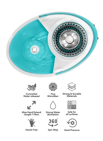 Magico spin mop cleaning bucket system