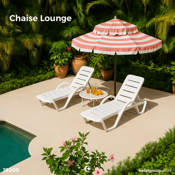 Outdoor chaise lounge