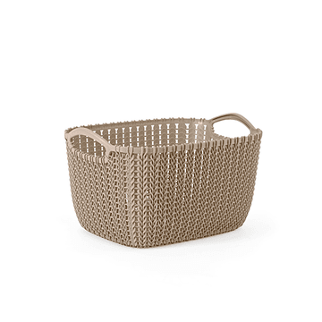 Small baby blue palm bread basket