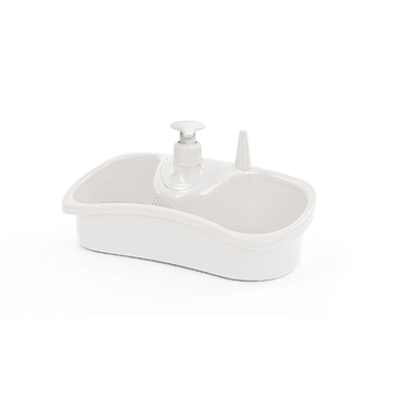 White sponge pump soap dispenser