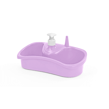 Purple sponge pump soap dispenser
