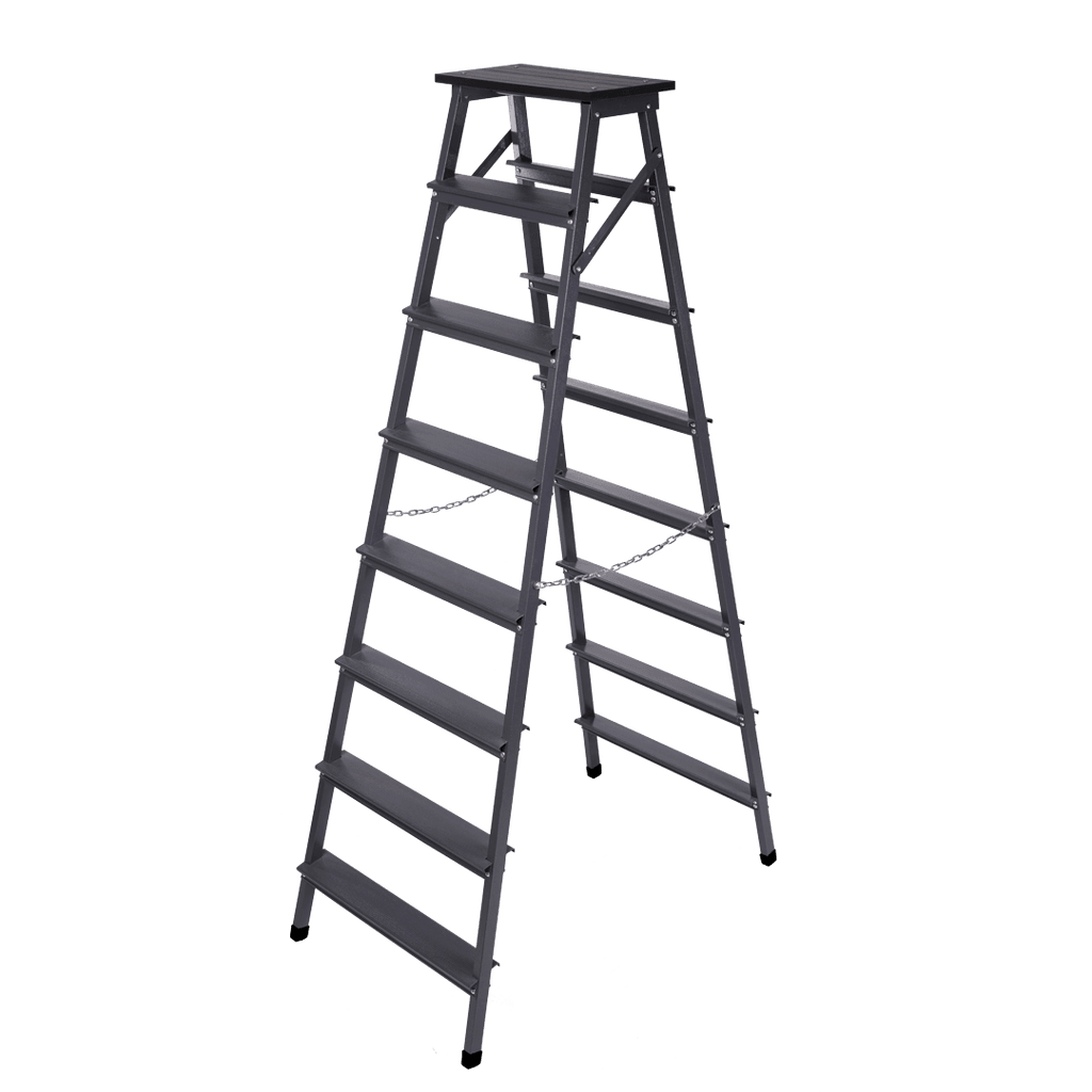 Double sided 8 step ladder