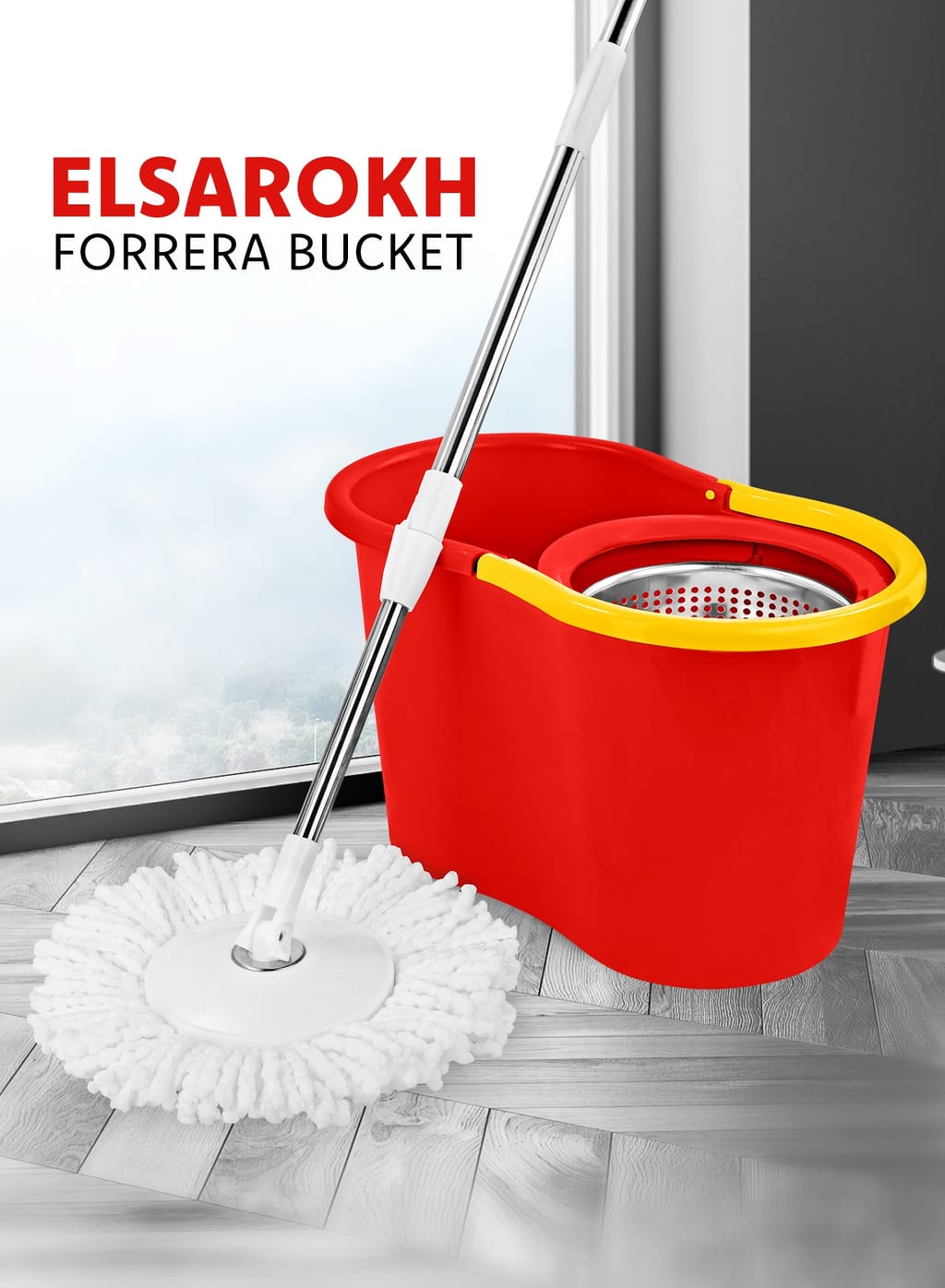 Lemony Forera bucket with spin metal wringer