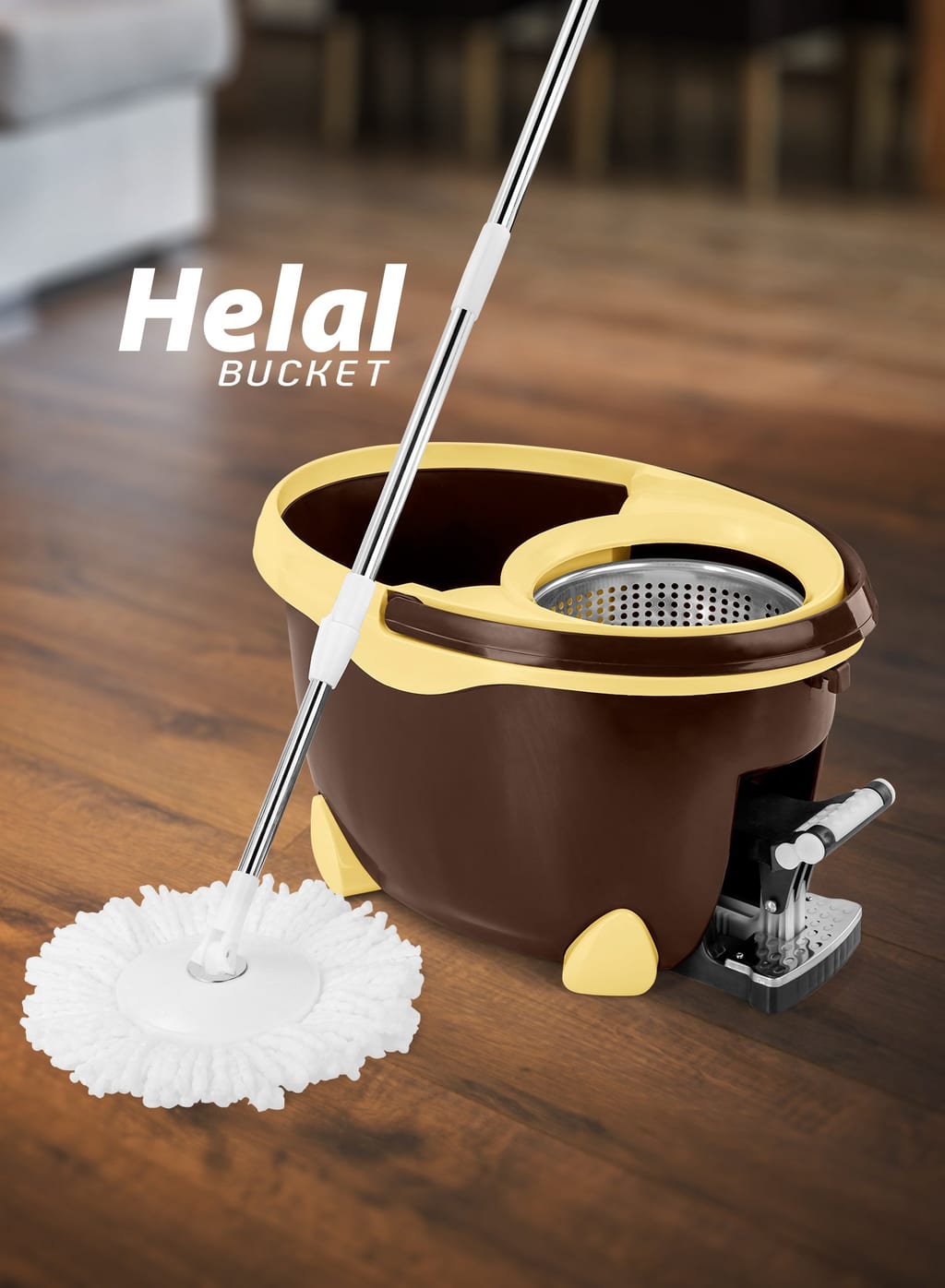 Magico spin mop cleaning bucket system