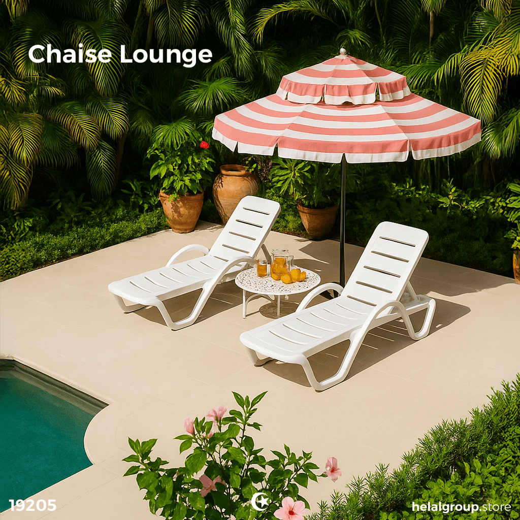 Outdoor chaise lounge