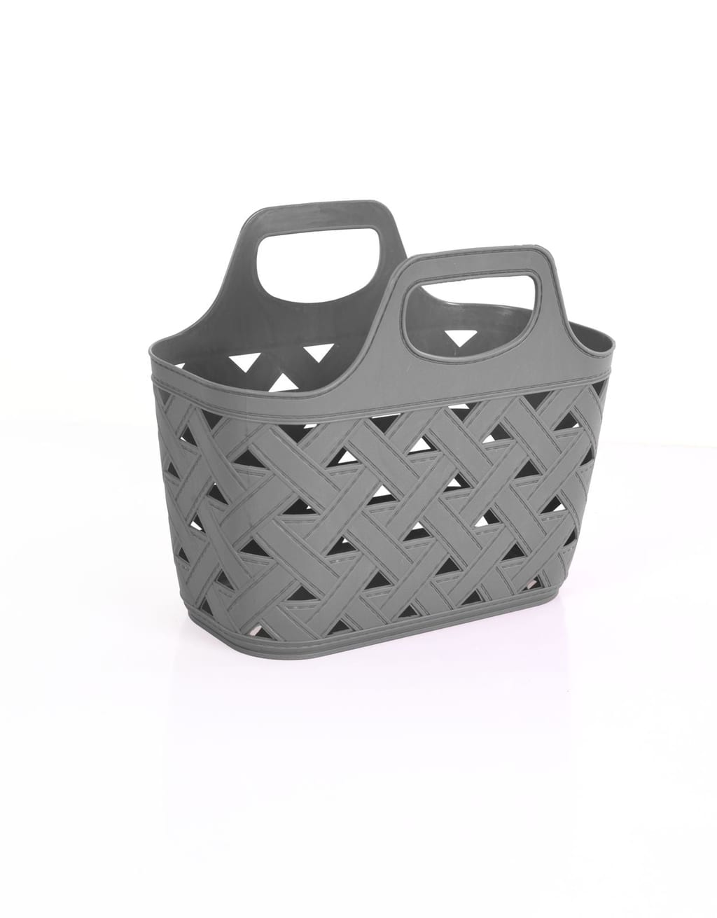 Grey Bottega clip bag basket