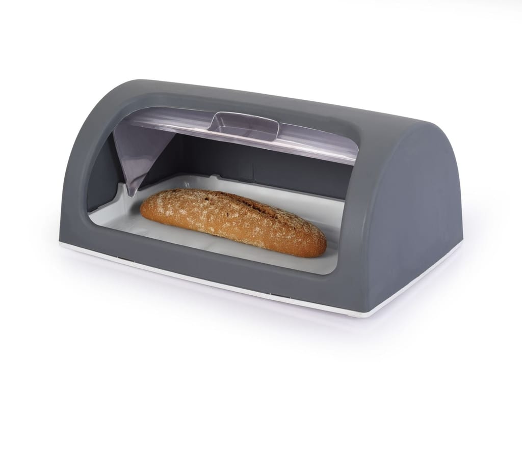 Grey household bread box