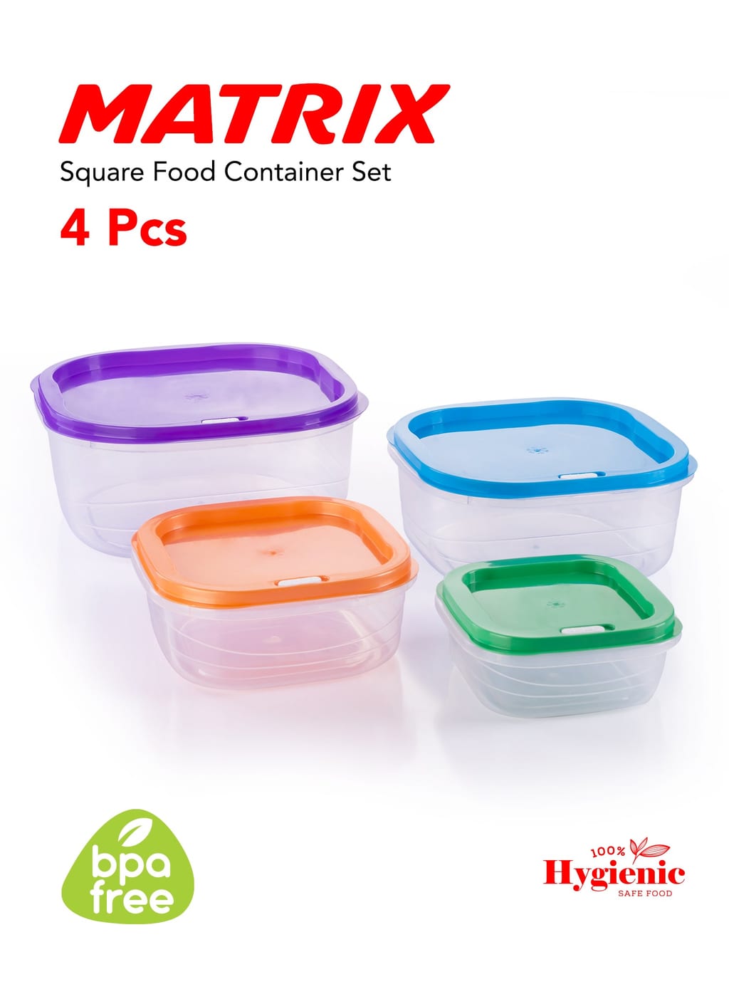 Matrix square box set of four pieces